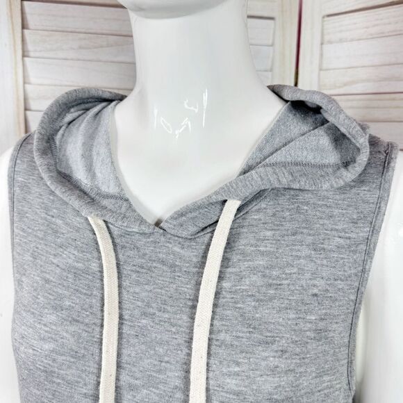 Active USA Sleeveless Hoodie Sheath Dress Grey Small - Picture 5 of 12